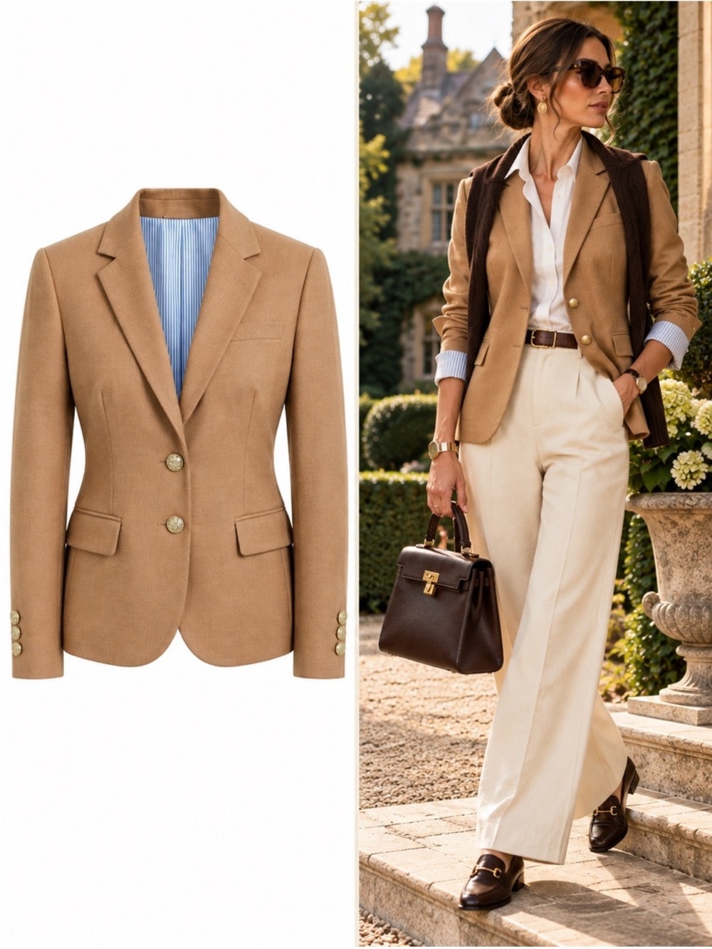 J.CREW Classic Lined Schoolboy Blazer Jacket Top in Wool Size 18